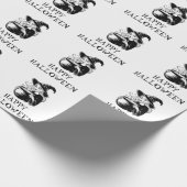Trendy Spooky Halloween Hexe Cauldron Geschenkpapier (Ecke)