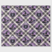 Trendy Spooky Halloween Hexenhut und Cauldron Geschenkpapier (Flach)