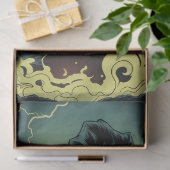 Trendy Spooky Halloween witch and Cauldron Seidenpapier (Geschenk)