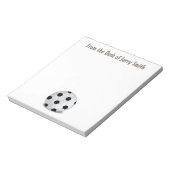 Trendy Sport Soccer Modern Athletic Notepad Notizblock (Rotiert)