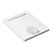 Trendy Sport Volleyball Modernes Leichtathletik-No Notizblock (angewinkelt)