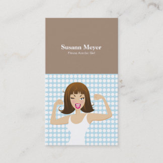 TRENDY SPORTLICHE NIEDLICHE MÄDCHEN VISITENKARTE