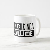 Trendy Sprichwort ein bisschen schlechtes ein Kaffeetasse (VorderseiteRechts)