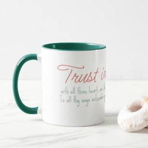 Trendy Sprichwörter 3:5-6 Christliche Bibelverse Tasse