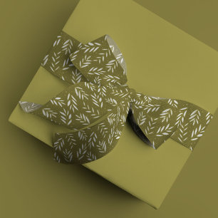 Trendy Sprig Green Satinband
