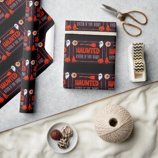 Trendy Spuk Halloween-Preisgeschenk Geschenkpapier (Kunsthandwerk)