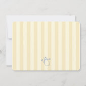 Trendy Squiggle Border Lemon Doodles Bridal Shower Dankeskarte (Rückseite)