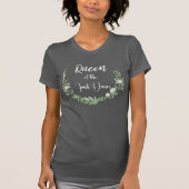 Trendy St. Patrick's Day Queen of Irish Dance T-Shirt (Vorderseite)