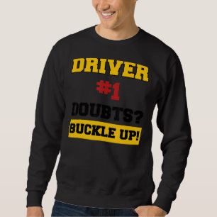 Trendy Statement Racer Driving Racing Car Driver Sweatshirt