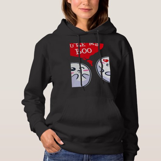 Trendy Statement Valentine's Day Couple Heart Roma Hoodie (Vorderseite)