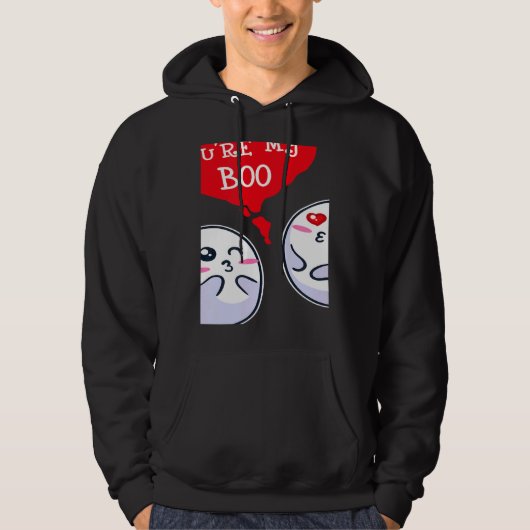 Trendy Statement Valentine's Day Couple Heart Roma Hoodie (Vorderseite)