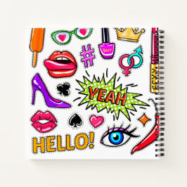 "Trendy Stickers Notebook Notizblock