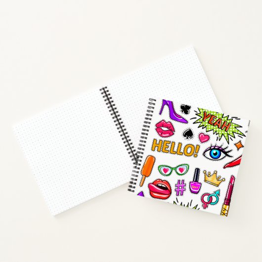 "Trendy Stickers Notebook Notizblock (Innenseite)