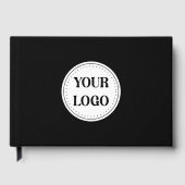 Trendy stilvoll und elegant mit Markenzeichen Gästebuch (Vorderseite)