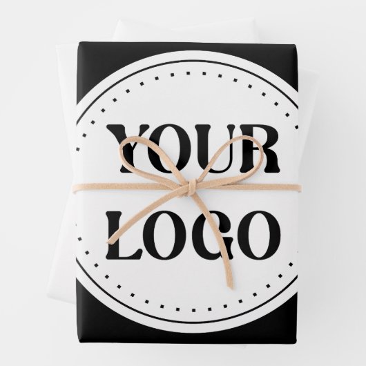 Trendy stilvoll und elegant mit Markenzeichen Geschenkpapier Set (Beispiel)
