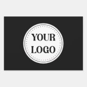 Trendy stilvoll und elegant mit Markenzeichen Geschenkpapier Set (Vorderseite)