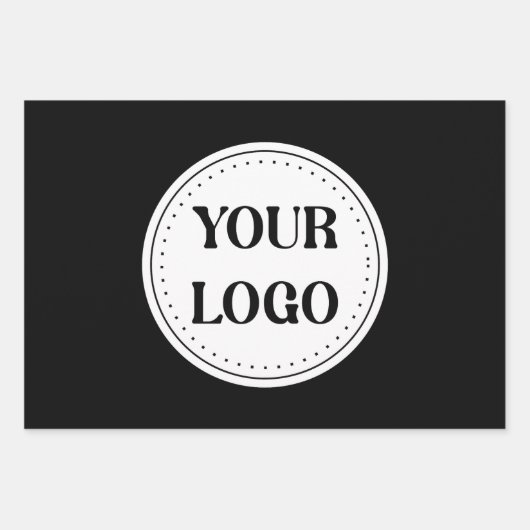 Trendy stilvoll und elegant mit Markenzeichen Geschenkpapier Set (Vorderseite)