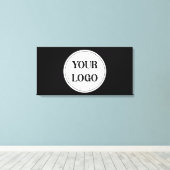 Trendy stilvoll und elegant mit Markenzeichen Leinwanddruck (Insitu (Holzboden))