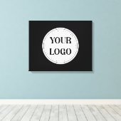 Trendy stilvoll und elegant mit Markenzeichen Leinwanddruck (Insitu (Holzboden))