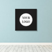 Trendy stilvoll und elegant mit Markenzeichen Leinwanddruck (Insitu (Holzboden))