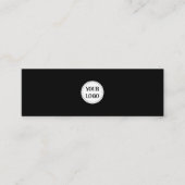 Trendy stilvoll und elegant mit Markenzeichen Mini Visitenkarte (Vorderseite)