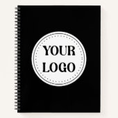 Trendy stilvoll und elegant mit Markenzeichen Notizblock (Vorderseite)