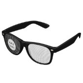 Trendy stilvoll und elegant mit Markenzeichen Partybrille (Schrägansicht)