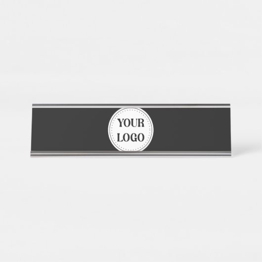 Trendy stilvoll und elegant mit Markenzeichen Schreibtischnamensplakette (Vorderseite )