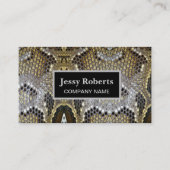 Trendy stilvolle Animal Print Schlange Skin Mode Visitenkarte (Vorderseite)