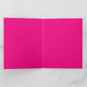 Trendy stilvolle Chic Pink und Black Happy Geburts Karte (Innenseite)