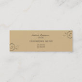 Trendy stilvolle mini visitenkarte (Rückseite)