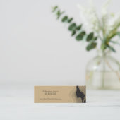 Trendy stilvolle mini visitenkarte (Stehend Vorderseite)