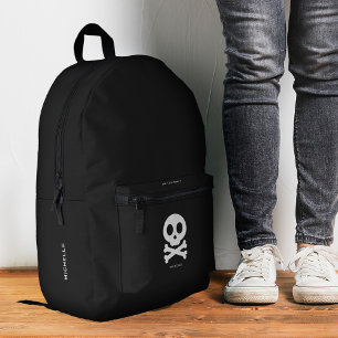Trendy Stilvolle Schädelknochen Schwarz-weiß gotis Bedruckter Rucksack