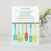 Trendy Stock the Kitchen Bridal Dusche Einladungen (Stehend Vorderseite)