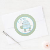 Trendy Stripe Turtle Custom Gevor Sticker (Umschlag)