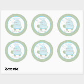 Trendy Stripe Turtle Custom Gevor Sticker (Blatt)