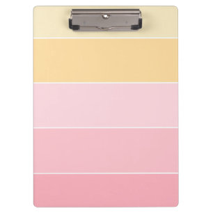 Trendy Striped Elegant Modernes Template Pastel Klemmbrett