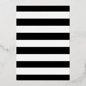 Trendy Stripes Brautparty Real Folieneinladung (Rückseite)