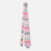Trendy Stripes, Emoji Face Krawatte (Rückseite)