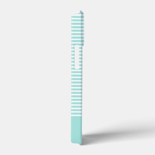 Trendy Stripes mit hochskalierbarem Herzmonogramm Case-Mate iPhone Hülle (Rückseite / Rechts)