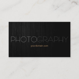 Trendy Style Gray Wood Fotograf Business Card Visitenkarte