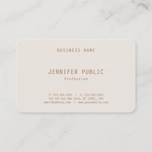 Trendy Stylische Farbharmonie Berufliches Template Visitenkarte (Rückseite)