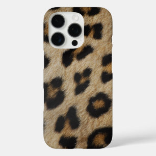 Trendy stylische leopard Pelztierdruckmuster iPhone 16 Pro Hülle