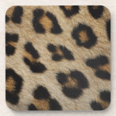 Trendy stylische Leopardenpelzmuster Getränkeuntersetzer (Vorderseite)