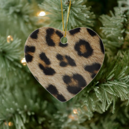 Trendy stylische Leopardenpelzmuster Keramik Ornament