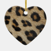 Trendy stylische Leopardenpelzmuster Keramik Ornament (Vorne)