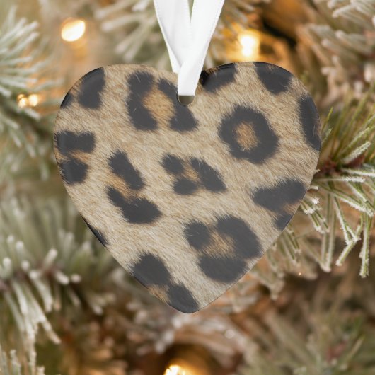 Trendy stylische Leopardenpelzmuster Ornament (Baum)