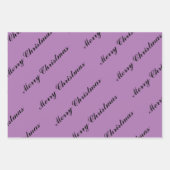 Trendy Stylische Lila Wrapping Paper Sheets Geschenkpapier Set (Vorderseite)