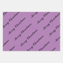 Trendy Stylische Lila Wrapping Paper Sheets Geschenkpapier Set