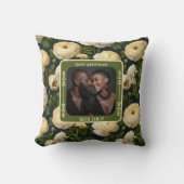 Trendy Stylisches Heiratswurfkissen für Ehefrau Kissen (Vorderseite)